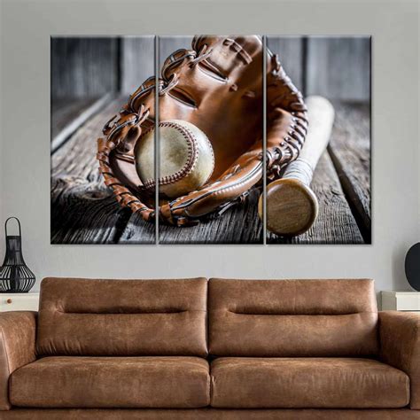 baseball wall art canvas